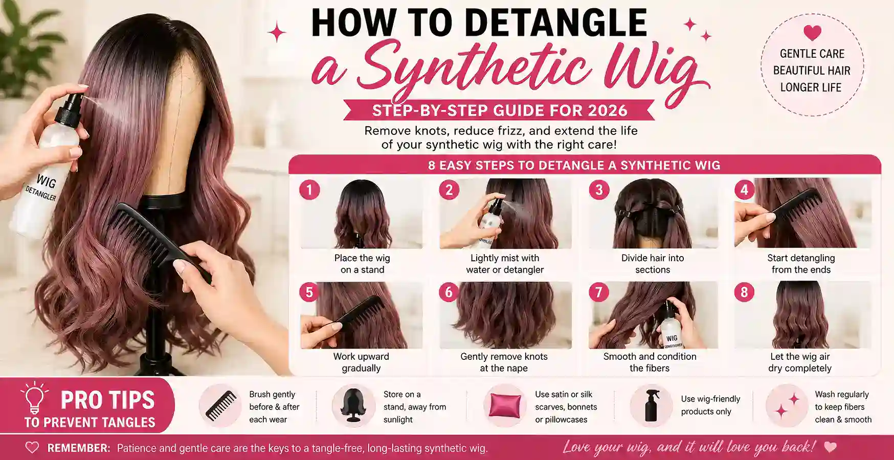 Minnesota salon specializing in synthetic wig detangling and styling services.